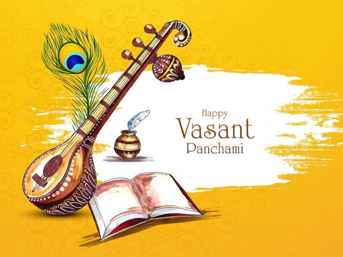 Basant Panchami Drawing For Kids 1200x900